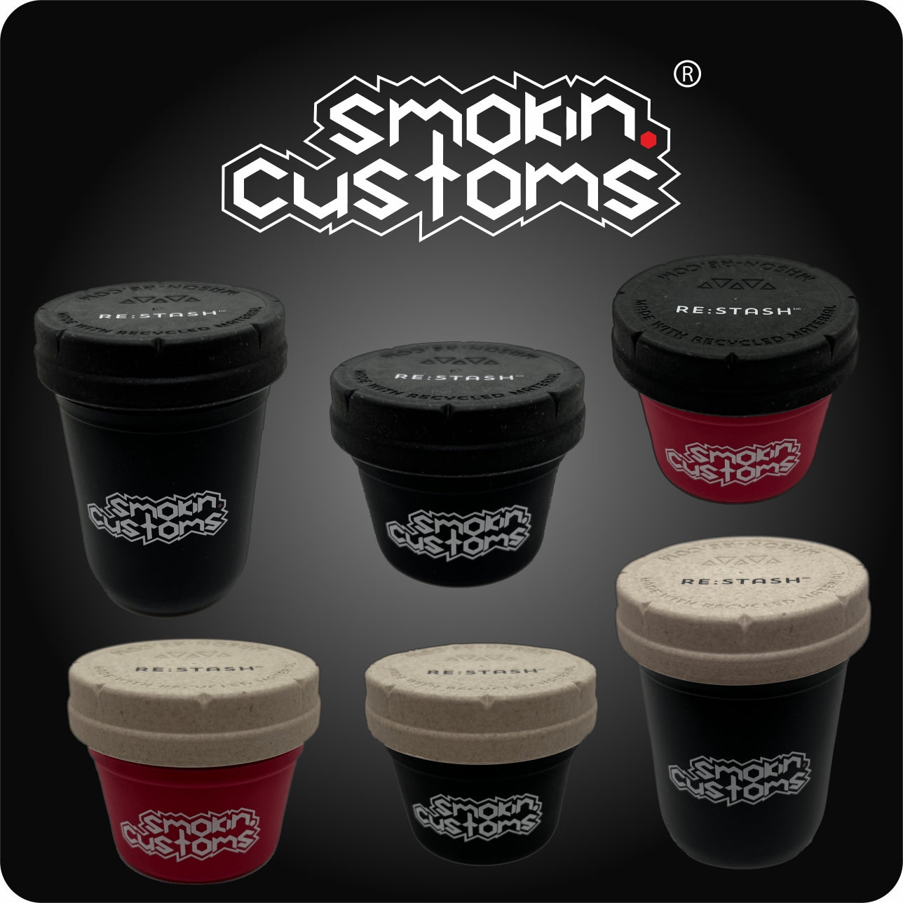 smokin.customs® ReStash Jars